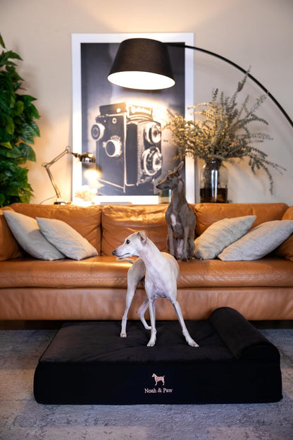 XL Dog Bed, 45x35x9.1 Inch, Orthopedic Large Dog Beds, Eggshell Memory Foam Infused with Cooling Gel, Water Resistant, Machine Washable, Includes Inner Cover