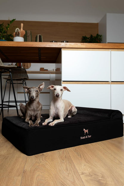 XL Dog Bed, 45x35x9.1 Inch, Orthopedic Large Dog Beds, Eggshell Memory Foam Infused with Cooling Gel, Water Resistant, Machine Washable, Includes Inner Cover