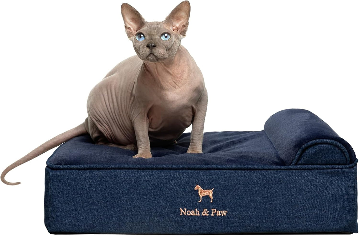 XL Dog Bed, 45x35x9.1 Inch, Orthopedic Large Dog Beds, Eggshell Memory Foam Infused with Cooling Gel, Water Resistant, Machine Washable, Includes Inner Cover