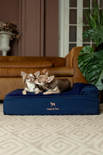 XL Dog Bed, 45x35x9.1 Inch, Orthopedic Large Dog Beds, Eggshell Memory Foam Infused with Cooling Gel, Water Resistant, Machine Washable, Includes Inner Cover