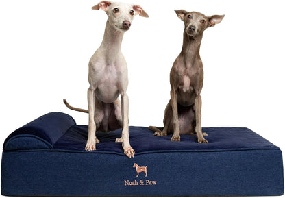 XL Dog Bed, 45x35x9.1 Inch, Orthopedic Large Dog Beds, Eggshell Memory Foam Infused with Cooling Gel, Water Resistant, Machine Washable, Includes Inner Cover