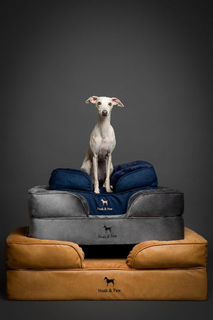 XL Dog Bed, 45x35x9.1 Inch, Orthopedic Large Dog Beds, Eggshell Memory Foam Infused with Cooling Gel, Water Resistant, Machine Washable, Includes Inner Cover