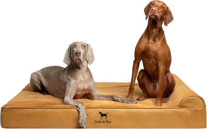 XL Dog Bed, 45x35x9.1 Inch, Orthopedic Large Dog Beds, Eggshell Memory Foam Infused with Cooling Gel, Water Resistant, Machine Washable, Includes Inner Cover