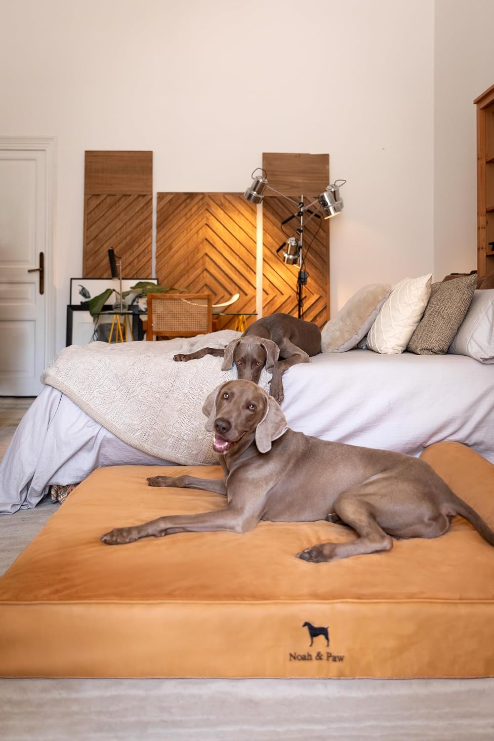 XL Dog Bed, 45x35x9.1 Inch, Orthopedic Large Dog Beds, Eggshell Memory Foam Infused with Cooling Gel, Water Resistant, Machine Washable, Includes Inner Cover