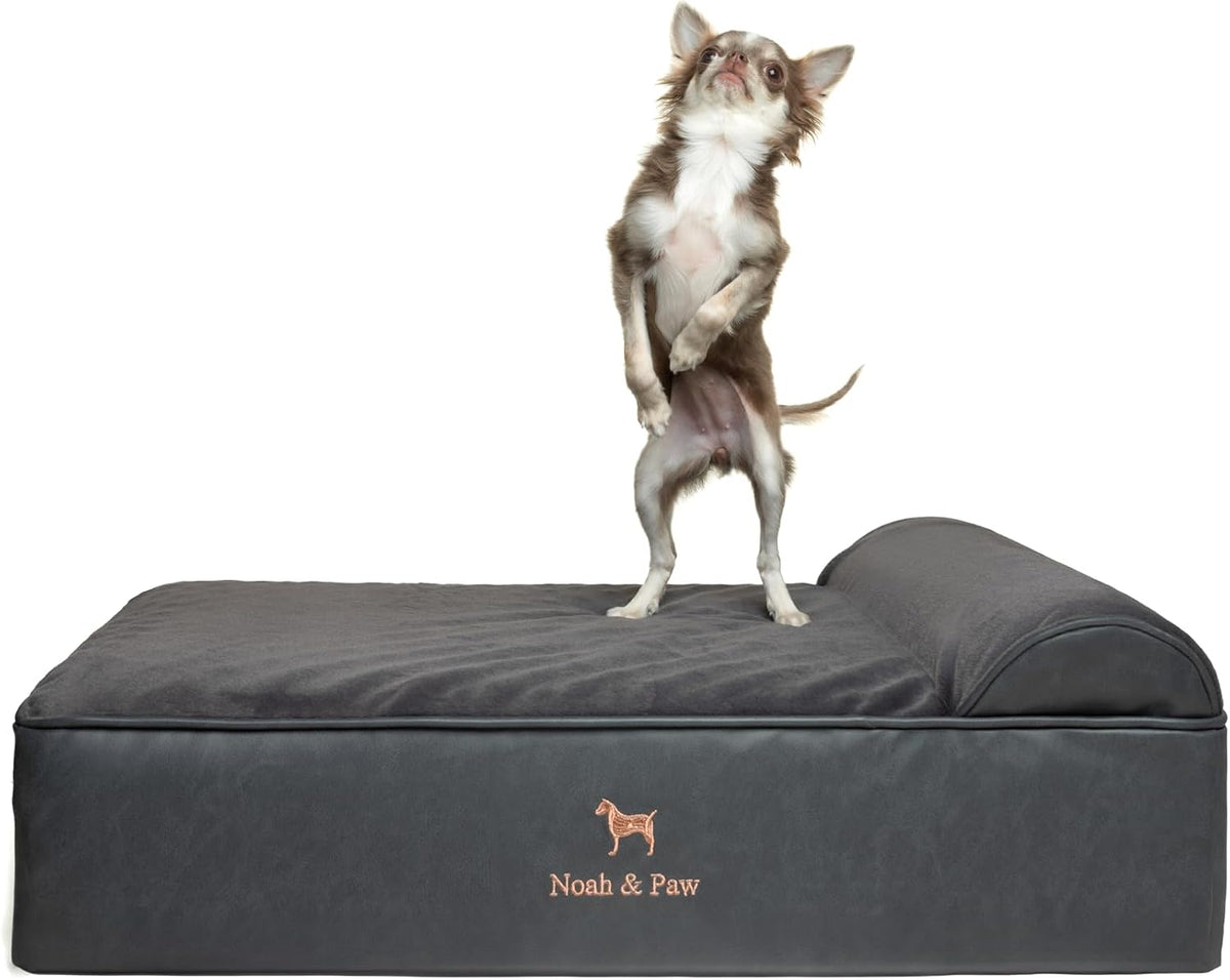 XL Dog Bed, 45x35x9.1 Inch, Orthopedic Large Dog Beds, Eggshell Memory Foam Infused with Cooling Gel, Water Resistant, Machine Washable, Includes Inner Cover