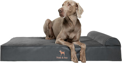 XL Dog Bed, 45x35x9.1 Inch, Orthopedic Large Dog Beds, Eggshell Memory Foam Infused with Cooling Gel, Water Resistant, Machine Washable, Includes Inner Cover