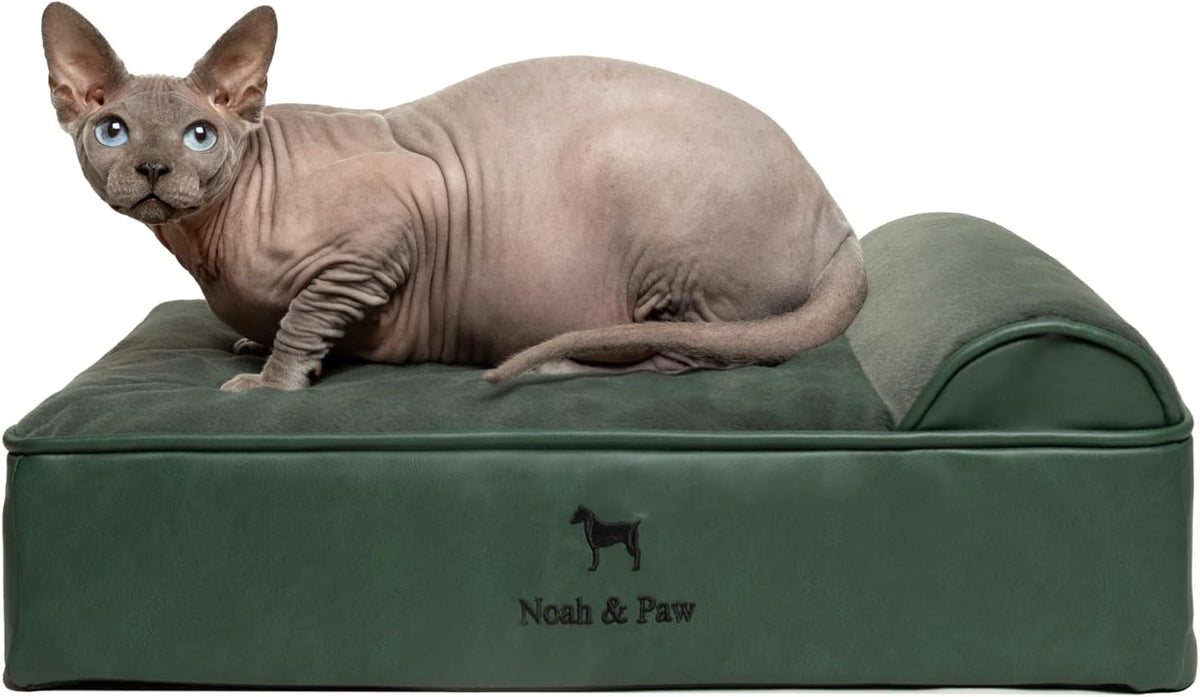 XL Dog Bed, 45x35x9.1 Inch, Orthopedic Large Dog Beds, Eggshell Memory Foam Infused with Cooling Gel, Water Resistant, Machine Washable, Includes Inner Cover