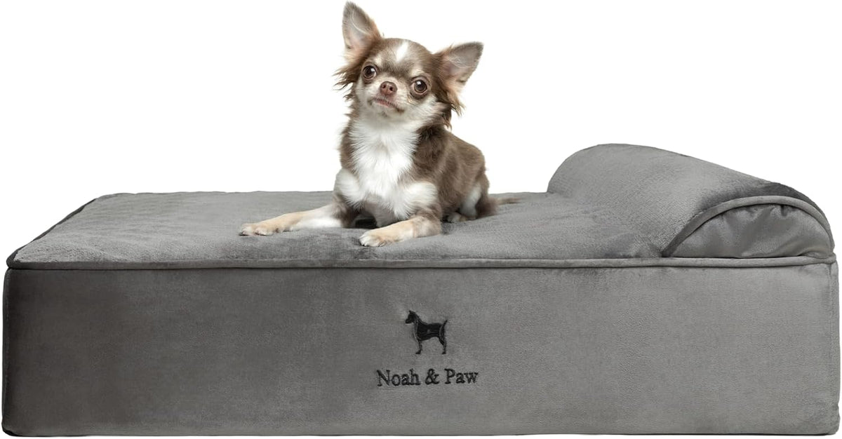 XL Dog Bed, 45x35x9.1 Inch, Orthopedic Large Dog Beds, Eggshell Memory Foam Infused with Cooling Gel, Water Resistant, Machine Washable, Includes Inner Cover