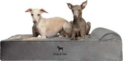 XL Dog Bed, 45x35x9.1 Inch, Orthopedic Large Dog Beds, Eggshell Memory Foam Infused with Cooling Gel, Water Resistant, Machine Washable, Includes Inner Cover