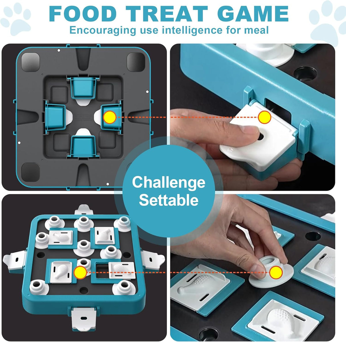 Dog Puzzle Toy Large Size - Adjustable Levels Food & Treat Game