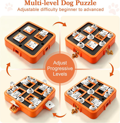 Dog Puzzle Toy Large Size - Adjustable Levels Food & Treat Game