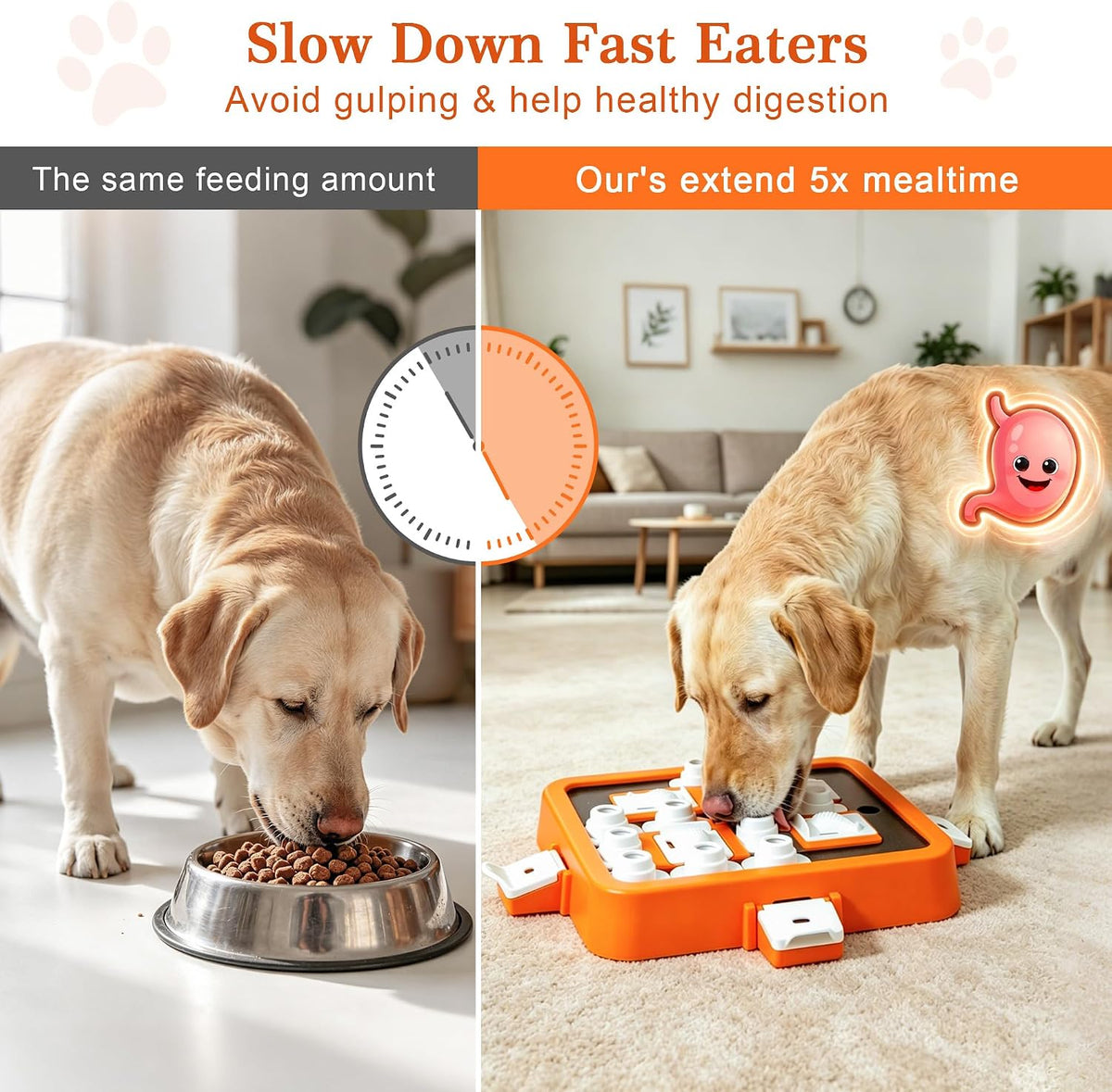 Dog Puzzle Toy Large Size - Adjustable Levels Food & Treat Game