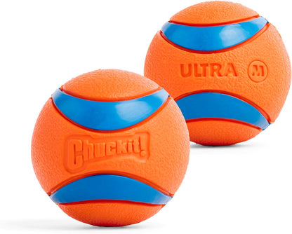 ! Ultra Ball Dog Toy, Durable Rubber, Medium 2.5-in, 2 Pack