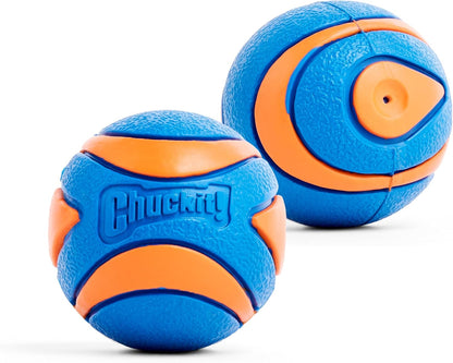 ! Ultra Ball Dog Toy, Durable Rubber, Medium 2.5-in, 2 Pack