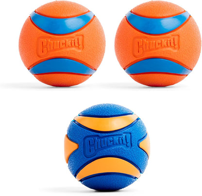 ! Ultra Ball Dog Toy, Durable Rubber, Medium 2.5-in, 2 Pack