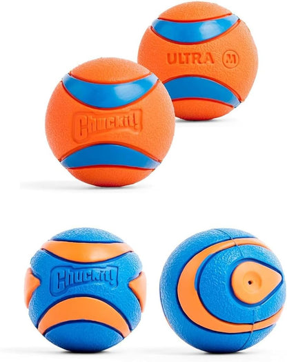 ! Ultra Ball Dog Toy, Durable Rubber, Medium 2.5-in, 2 Pack