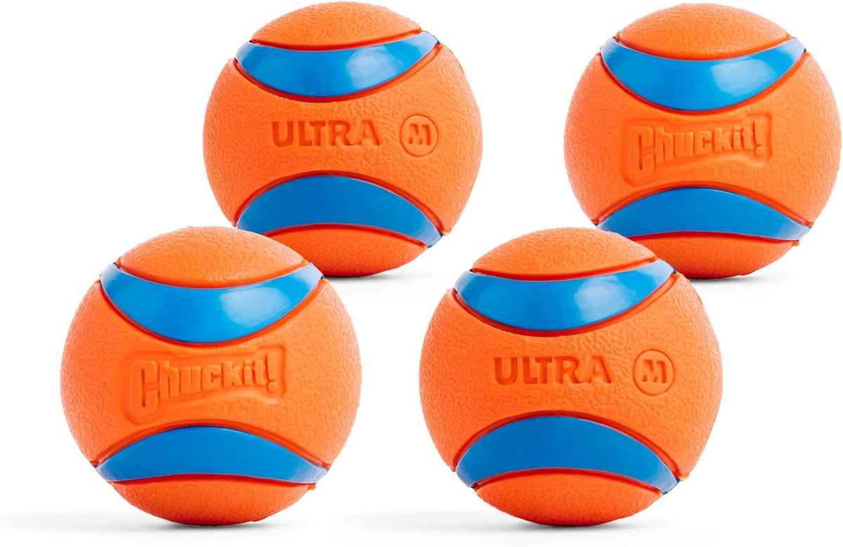 ! Ultra Ball Dog Toy, Durable Rubber, Medium 2.5-in, 2 Pack