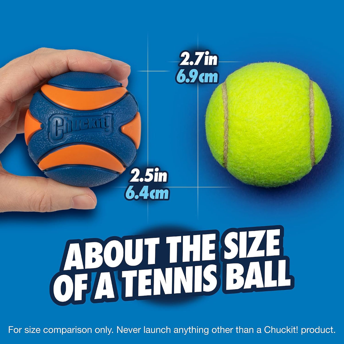 ! Ultra Ball Dog Toy, Durable Rubber, Medium 2.5-in, 2 Pack