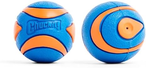 ! Ultra Ball Dog Toy, Durable Rubber, Medium 2.5-in, 2 Pack