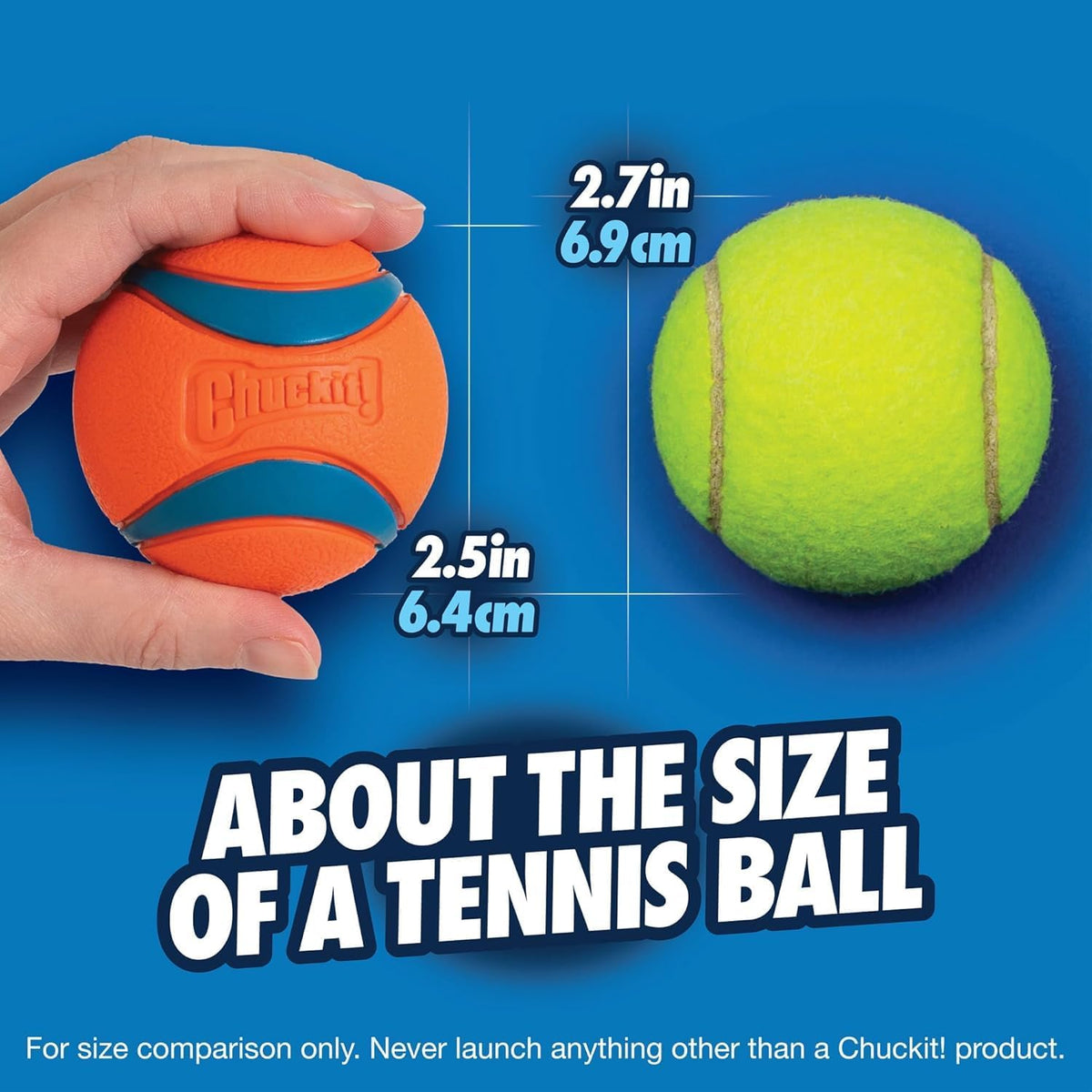 ! Ultra Ball Dog Toy, Durable Rubber, Medium 2.5-in, 2 Pack