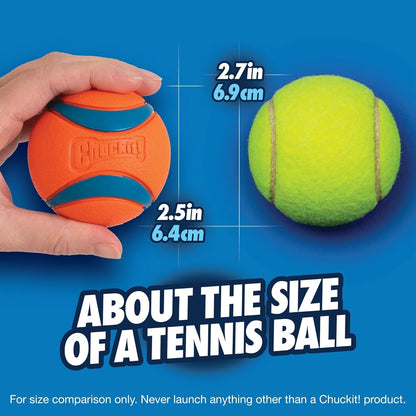 ! Ultra Ball Dog Toy, Durable Rubber, Medium 2.5-in, 2 Pack