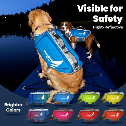 Dog Life Vest High Buoyancy Dog Swim Vest, M, Pink