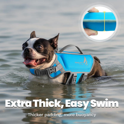 Dog Life Vest High Buoyancy Dog Swim Vest, M, Pink