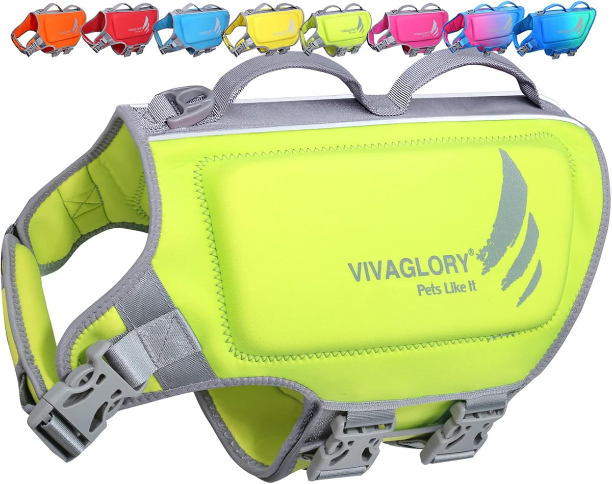 Dog Life Vest High Buoyancy Dog Swim Vest, M, Pink