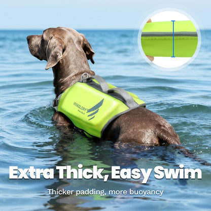 Dog Life Vest High Buoyancy Dog Swim Vest, M, Pink