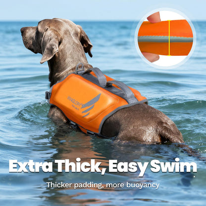 Dog Life Vest High Buoyancy Dog Swim Vest, M, Pink