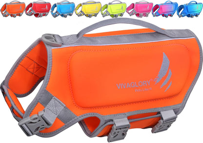 Dog Life Vest High Buoyancy Dog Swim Vest, M, Pink