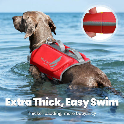 Dog Life Vest High Buoyancy Dog Swim Vest, M, Pink