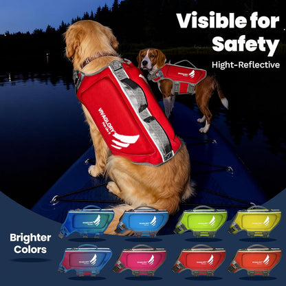 Dog Life Vest High Buoyancy Dog Swim Vest, M, Pink