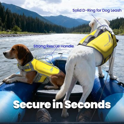 Dog Life Vest High Buoyancy Dog Swim Vest, M, Pink