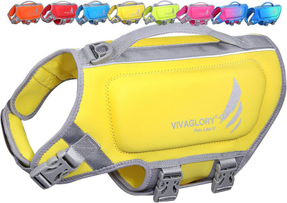 Dog Life Vest High Buoyancy Dog Swim Vest, M, Pink