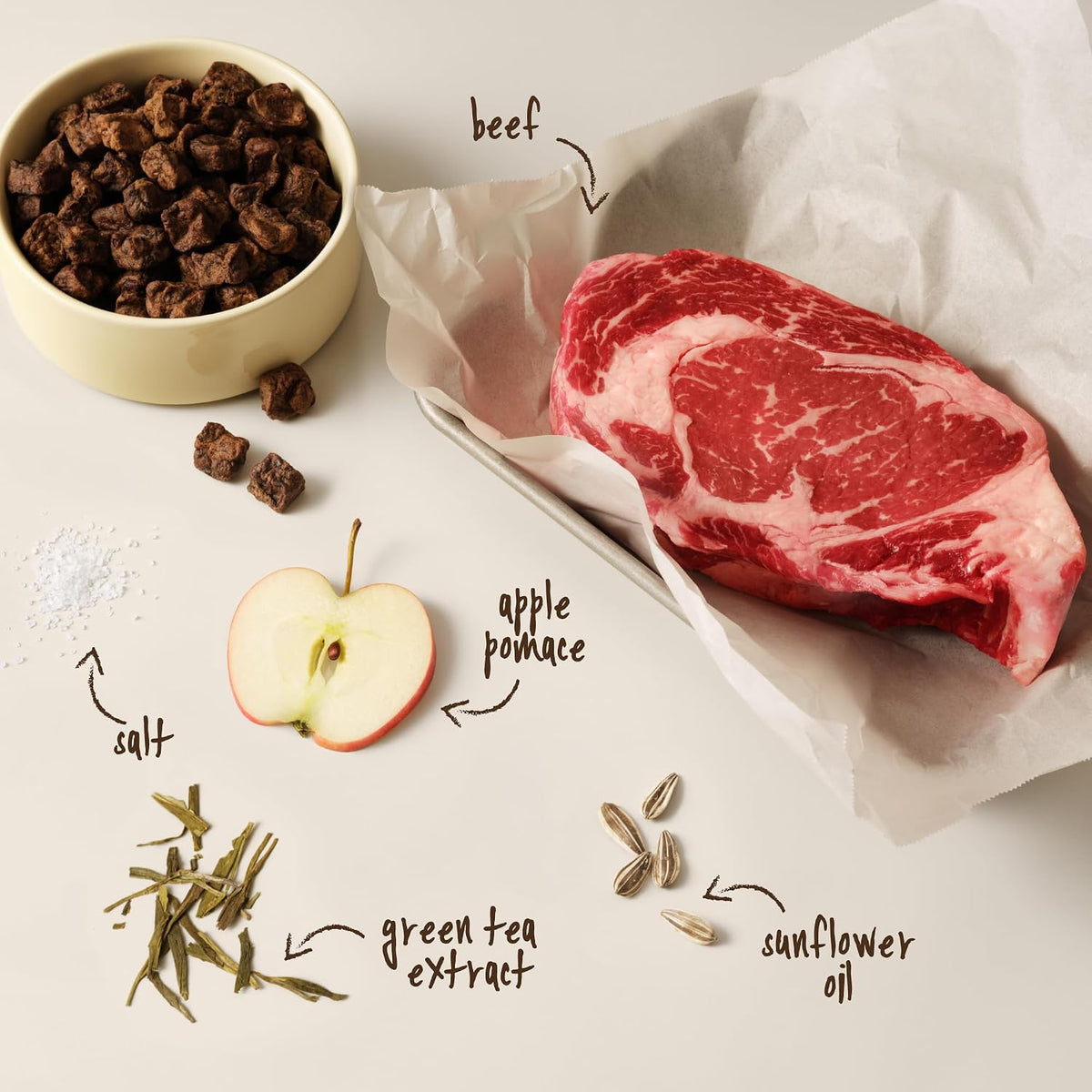 Full Moon® Pure Protein Air Dried Dog Food Ranch Raised Beef Recipe 1lb