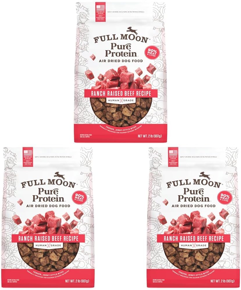 Full Moon® Pure Protein Air Dried Dog Food Ranch Raised Beef Recipe 1lb