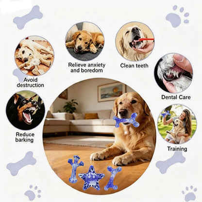 Dog Toys for Aggressive Chewers, 3-Pack Tough Dog Chew Toys