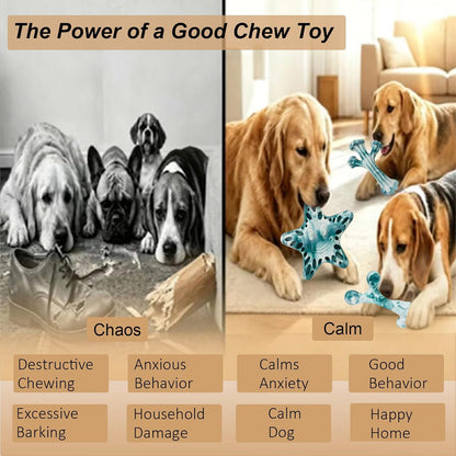 Dog Toys for Aggressive Chewers, 3-Pack Tough Dog Chew Toys
