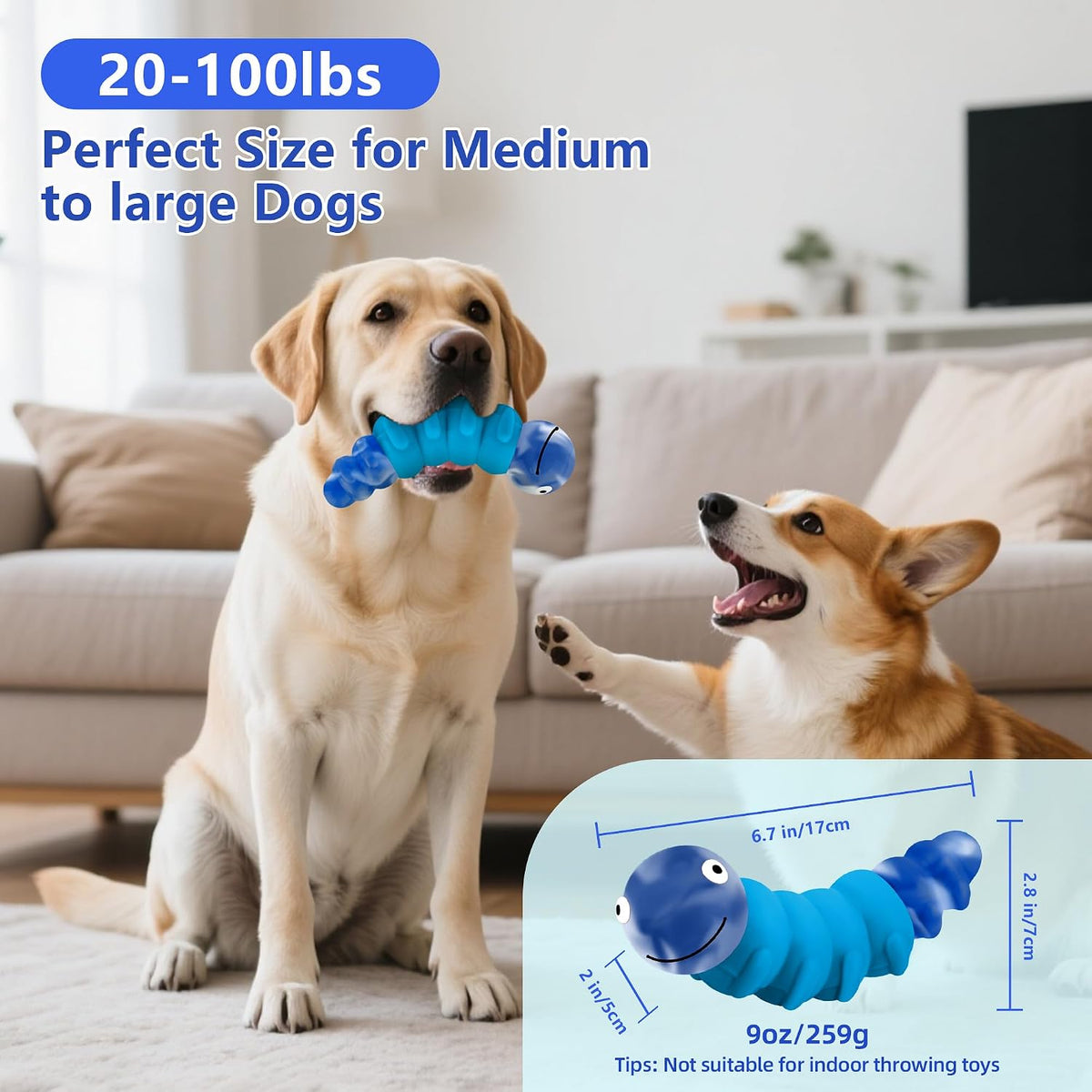 Indestructible Dog Toys for Aggressive Chewers, Tough Toy