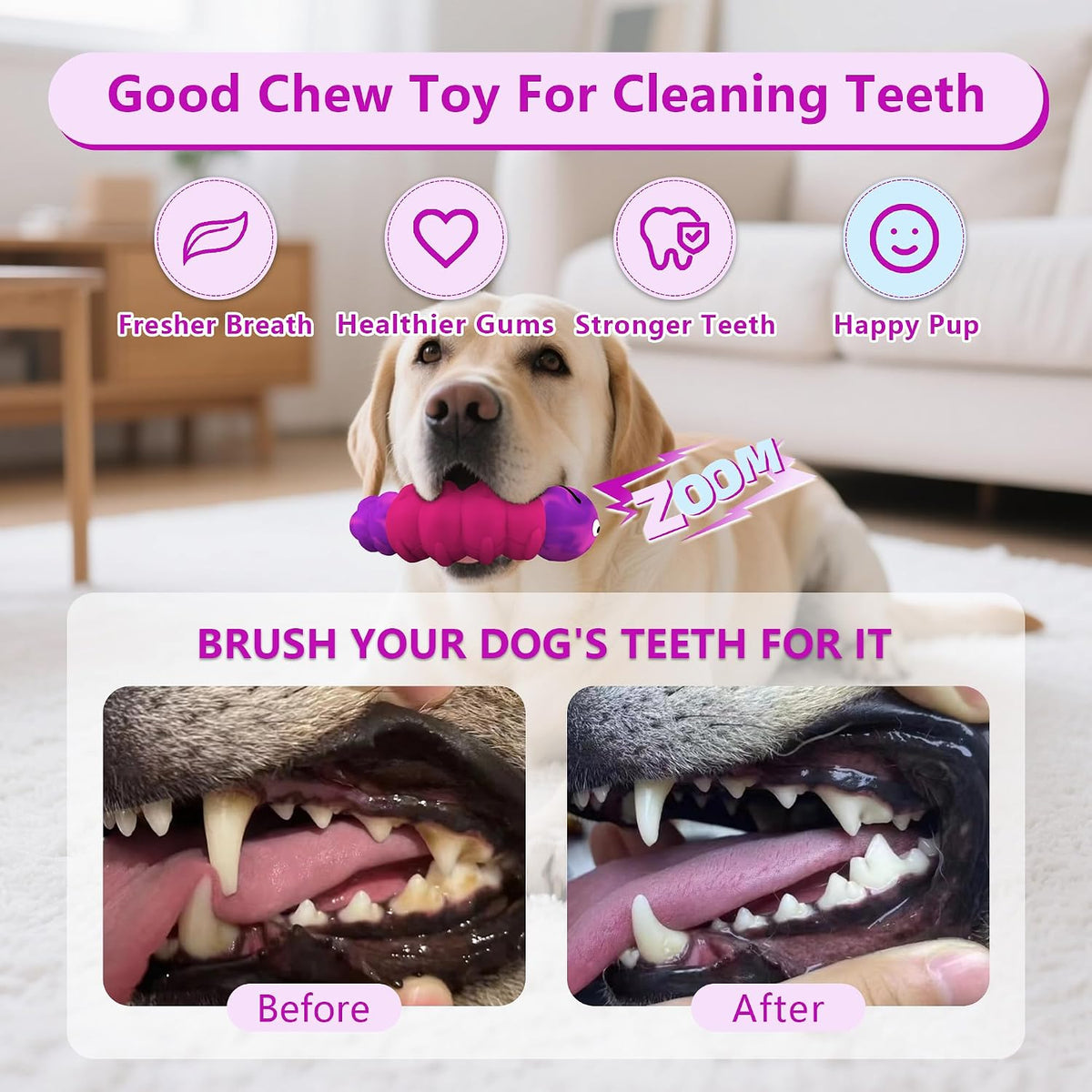 Indestructible Dog Toys for Aggressive Chewers, Tough Toy