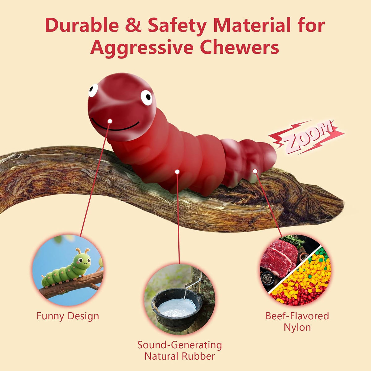 Indestructible Dog Toys for Aggressive Chewers, Tough Toy