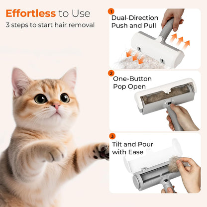Reusable Pet Hair Remover Roller for Dog & Cat Hair – Lint Roller for Couch, Furniture, Carpet, Clothes & Car – Self-Cleaning Dog Hair Lint Roller and Cat Hair Remover for Home