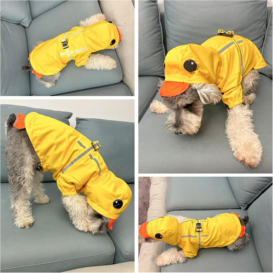Dog Raincoats for Medium Dogs, Waterproof Rain Jacket with Hood