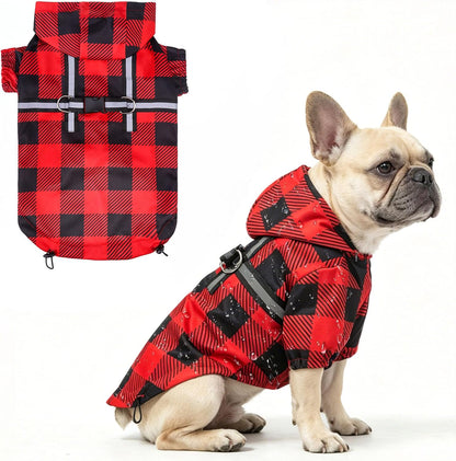 Dog Raincoats for Medium Dogs, Waterproof Rain Jacket with Hood