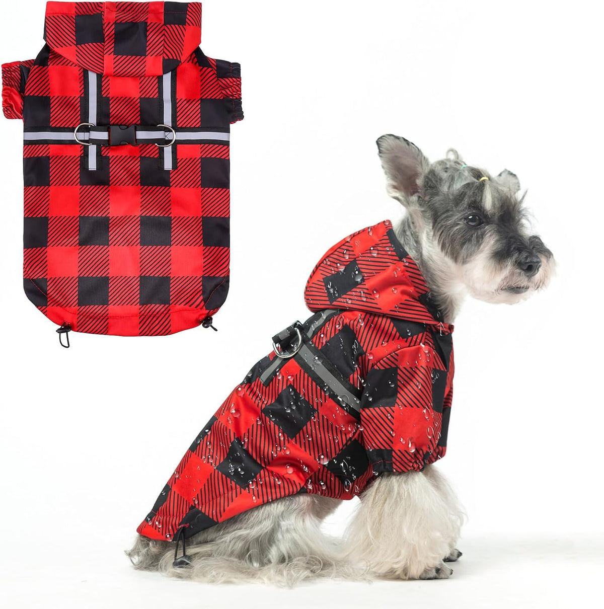 Dog Raincoats for Medium Dogs, Waterproof Rain Jacket with Hood