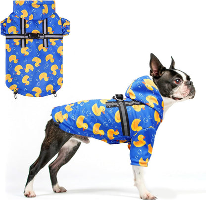 Dog Raincoats for Medium Dogs, Waterproof Rain Jacket with Hood