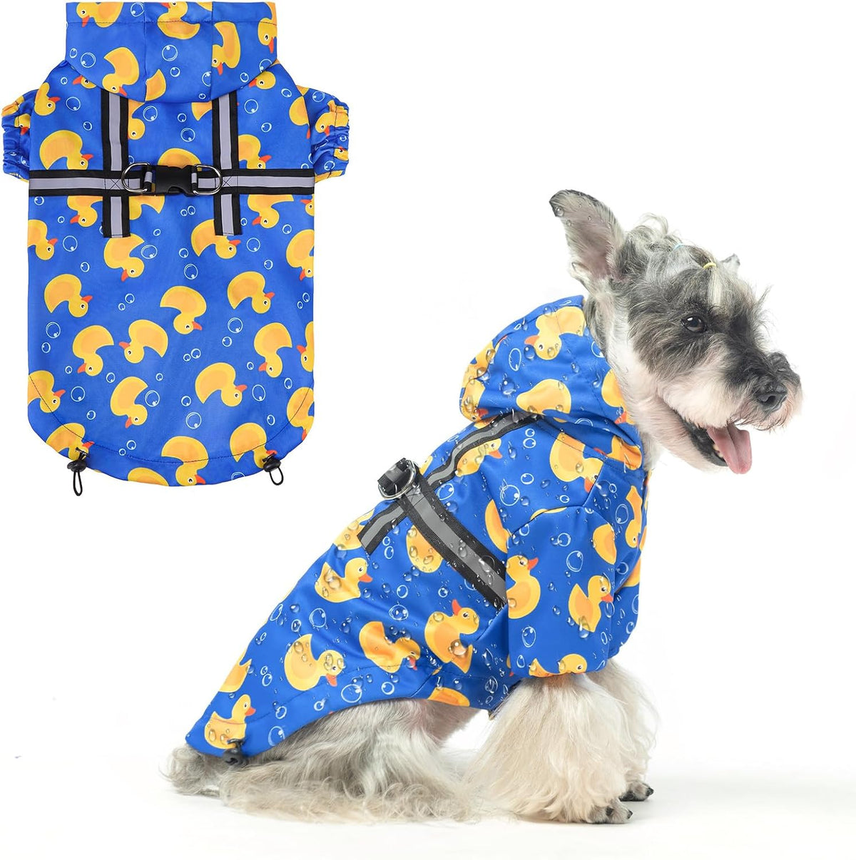 Dog Raincoats for Medium Dogs, Waterproof Rain Jacket with Hood