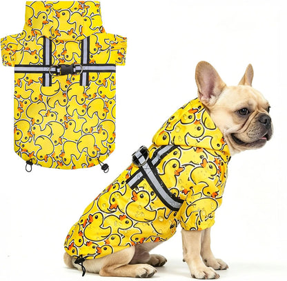 Dog Raincoats for Medium Dogs, Waterproof Rain Jacket with Hood