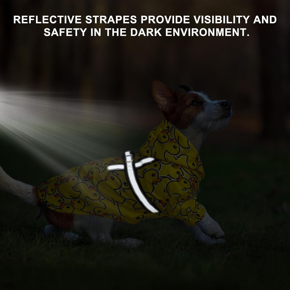 Dog Raincoats for Medium Dogs, Waterproof Rain Jacket with Hood